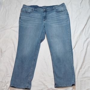 MAURICES MID RISE STRAIGHT LEG JEANS WOMENS PLUS SIZE 24W REG
